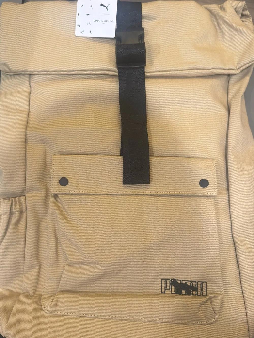 Puma X Maison Kitsune Backpack in Beige